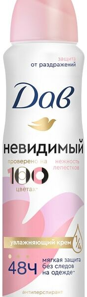 Антиперспирант-дезодорант Dove невидимый Нежность лепестков 48ч защиты 150мл
