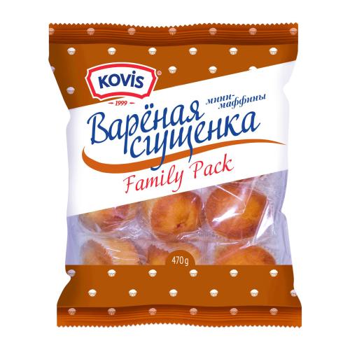 

Мини-маффины Kovis с вареной сгущенкой 470 г