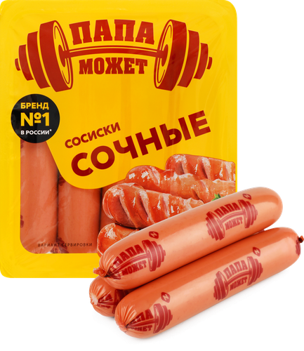

Сосиски Папа может Сочные 410 г