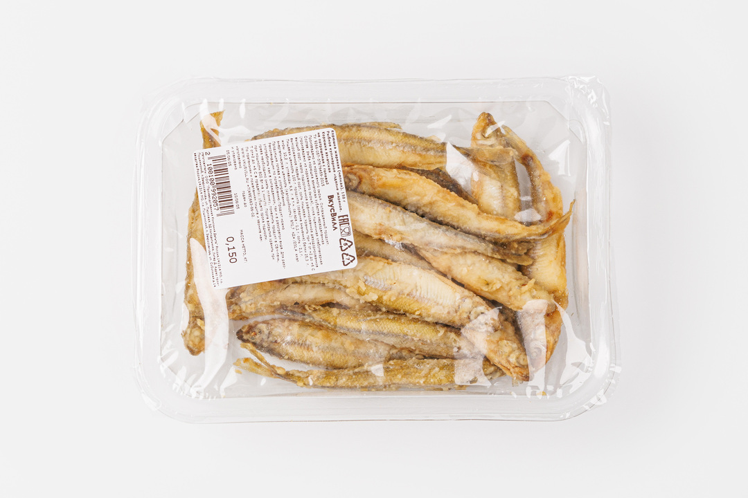 

Корюшка жареная (мелкая 12+) 150 г