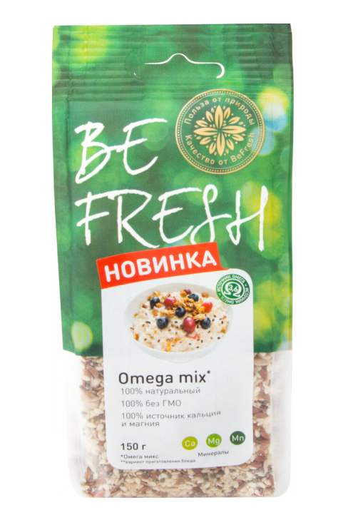 

Смесь сушеная BeFresh Омега Микс из семян 150 г