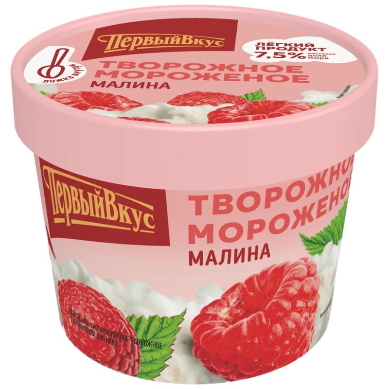 

Мороженое Первый вкус Малина творожное 135 г