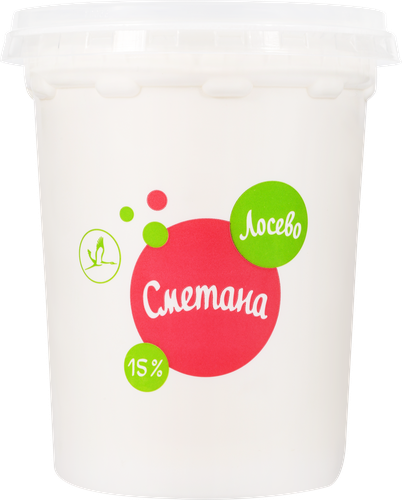 

Сметана Лосево 15% 450 г