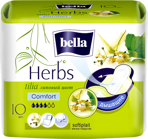 

Прокладки Bella Herbs Tilia гигиенические 10 шт.