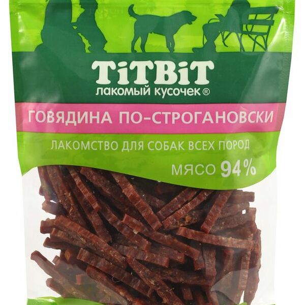 Лакомство для собак Titbit Говядина по-строгановски XXL 310 г