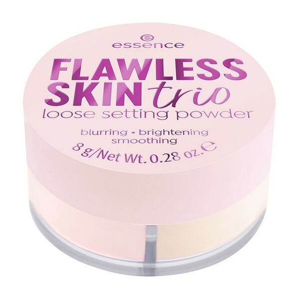 Рассыпчатая пудра для лица Essence Flawless skin trio 10 8г