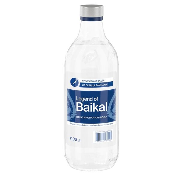 Вода Legend of Baikal негазированная стеклянная бутылка 750 мл