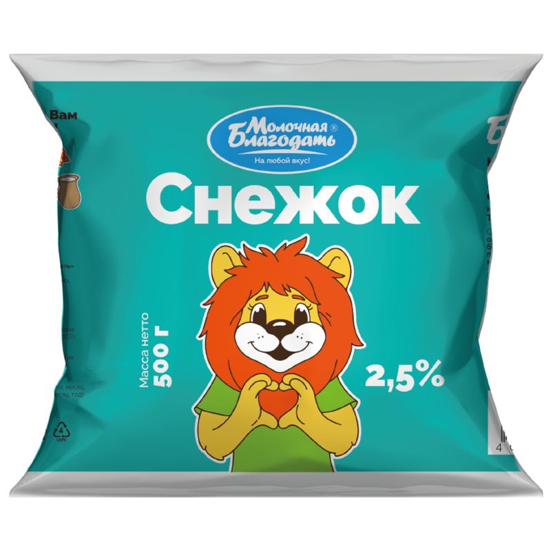 

Снежок Молочная Благодать 2.5% 500 г