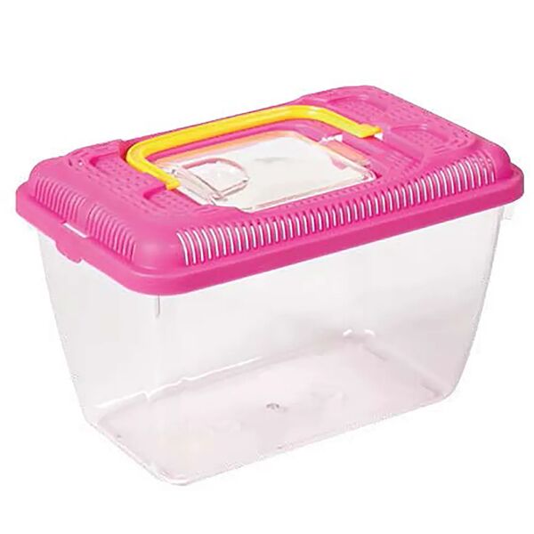 Фаунариум пластиковый Naribo, с цветной крышкой, для мелких животных