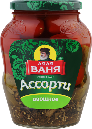 

Ассорти Дядя Ваня маринованное овощное 680 г