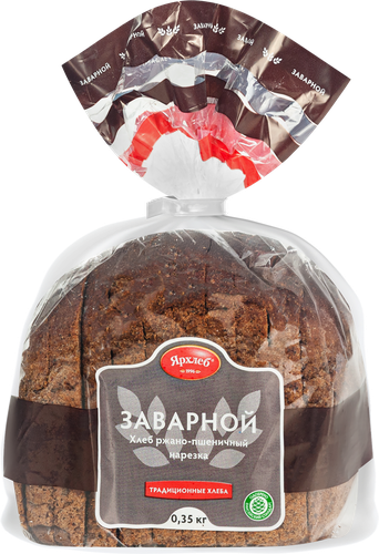 

Хлеб Ярхлеб ржано-пшеничный заварной в нарезке 350 г