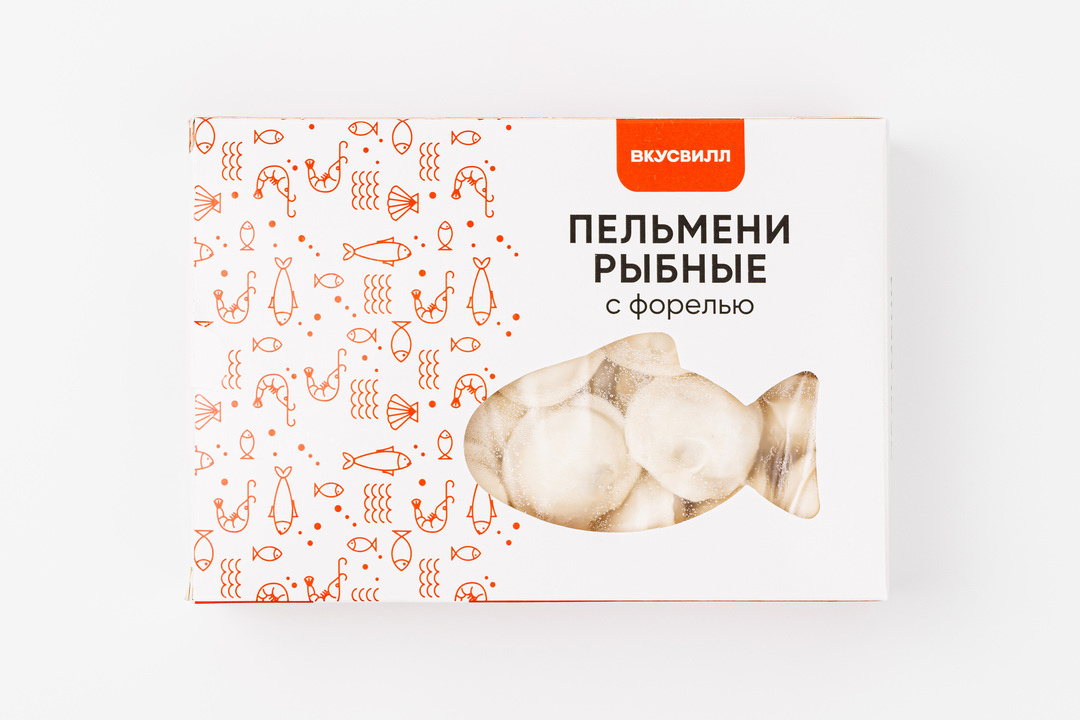 

Пельмени рыбные ВкусВилл с форелью, 500 г
