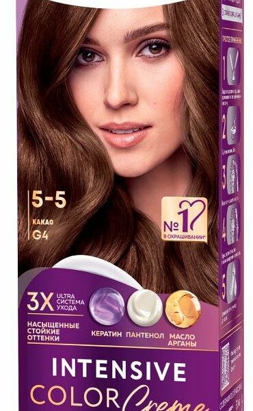 Стойкая крем-краска для волос Палетт Интенсивный цвет 5-5 (G4) Какао, 110 мл