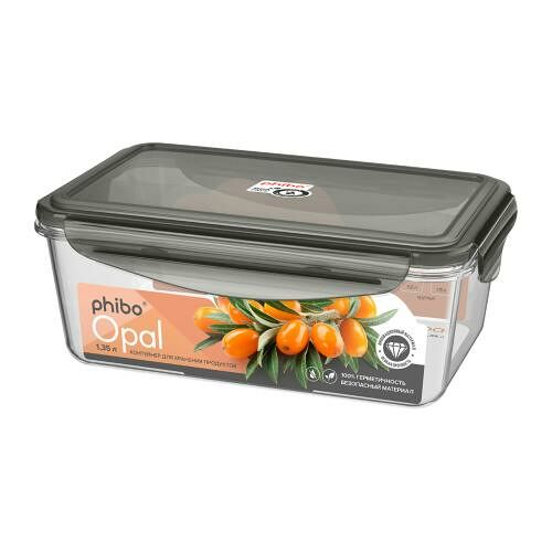 Контейнер для пищевых продуктов Phibo Opal герметичный 1.35 л