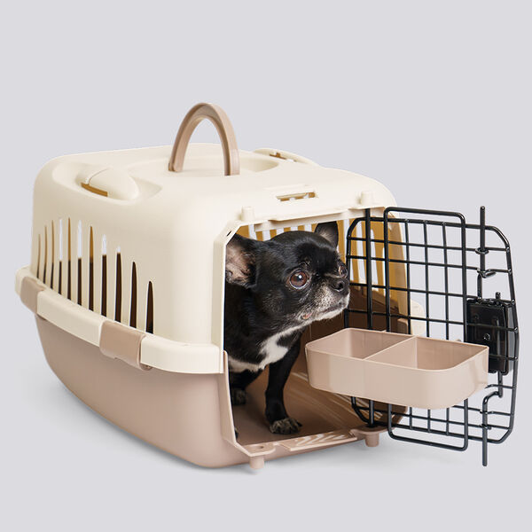 Переноска Rurri для кошек и собак мелких пород, кроликов и крупных грызунов, какао 48х32х26 см