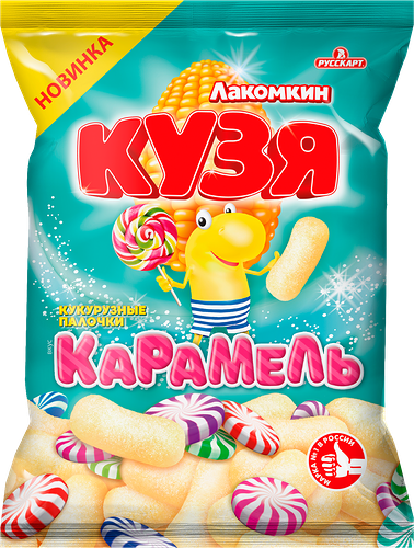 Палочки Кузя Лакомкин со вкусом карамели кукурузные 100 г