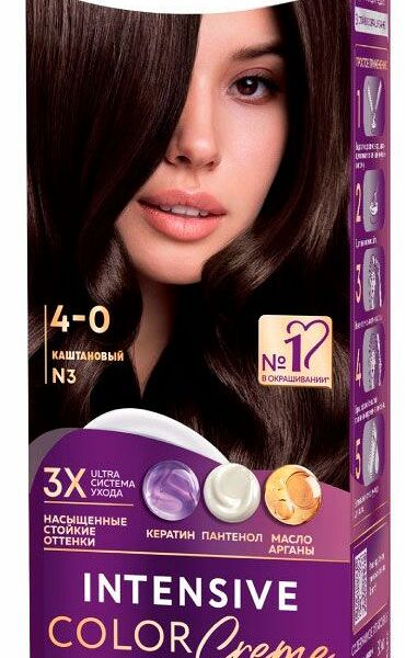 Стойкая крем-краска для волос Палетт Интенсивный цвет 4-0 (N3) Каштановый 110 мл