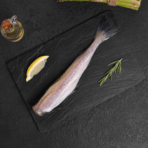 

Минтай Лента Fresh потрошеный без головы (из замороженного сырья), весовой