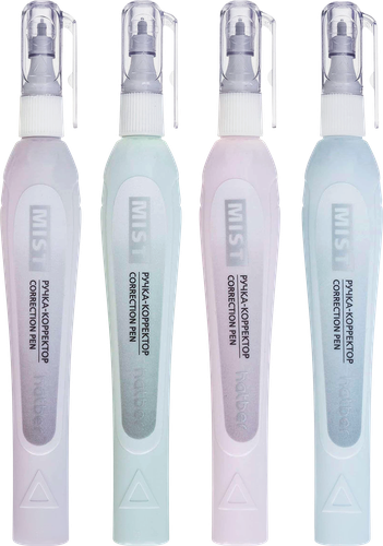 

Ручка-корректор Hatber с гибридным наконечником с колпачком и клипом, 1 шт., в ассортименте