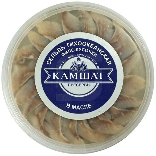 

Сельдь Камшат филе в масле 490 г