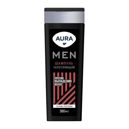 ШампуньAura Men Укрепляющий против выпадения волос 380 мл