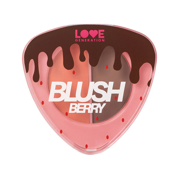 Палетка для контуринга лица Love Generation Blushberry тон 01 Strawberry shortcake 6 г