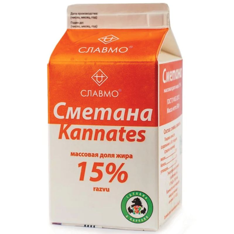 

Сметана Славмо 15%