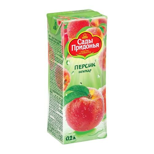 Нектар Сады Придонья Персик с мякотью 200 мл