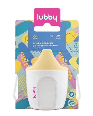 

Кружка-поильник для кормления Lubby от 6 месяцев в ассортименте