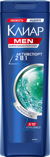 

Шампунь Клиар Men Активспорт 2 в 1 против перхоти 400 мл