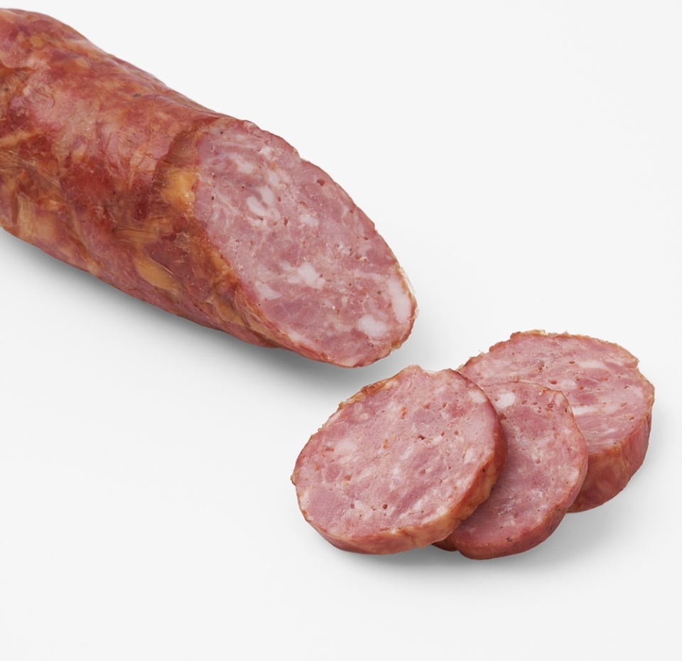 

Колбаса Мясо.Соль.Специи. Победа свиная варено-копченая категории А вес