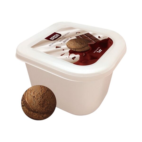 Мороженое сливочное Морозпродукт шоколадное 1кг