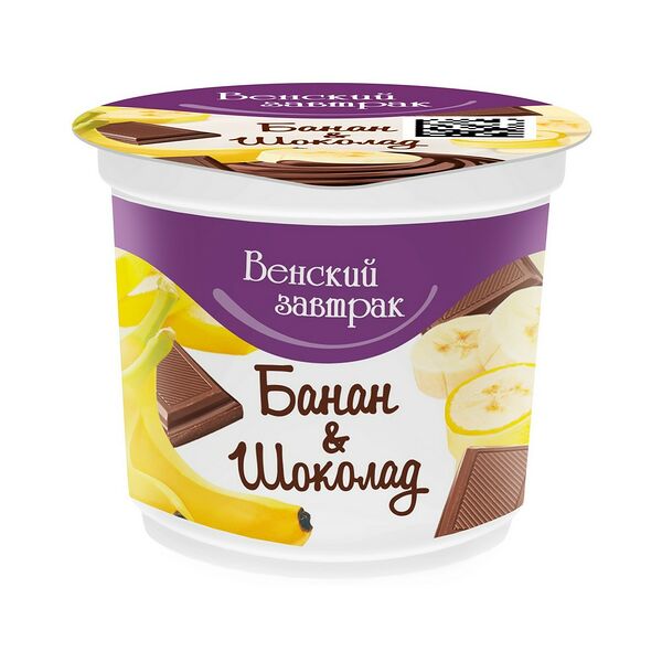 Десерт творожный Венский завтрак банан-шоколад 4% 150г