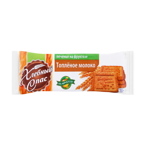 Печенье Хлебный Спас сахарное со вкусом топленого молока на фруктозе 160 г