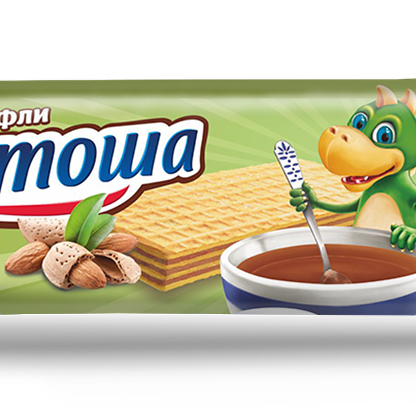 Вафли Витоша вкус миндаля шоу-бокс вес 27 г Витьба