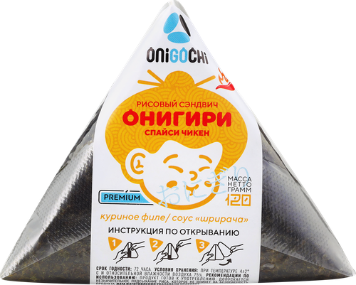 

Онигири Onigochi Спайси Чикен курица 120 г