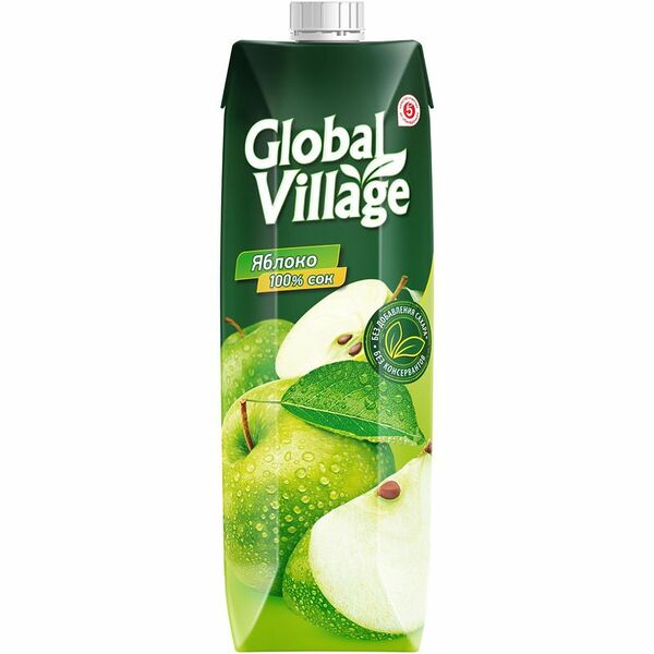 Сок Global Village яблочный 950 мл