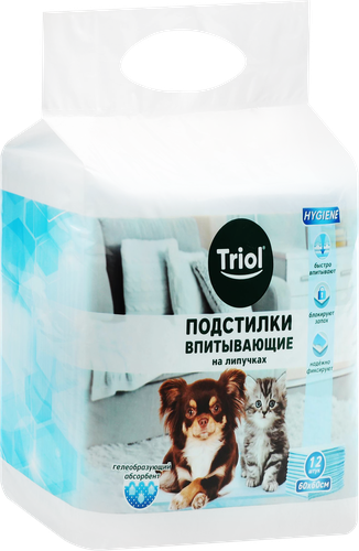 

Подстилки Triol Amma впитывающие на липучке 60х60 см 12 шт