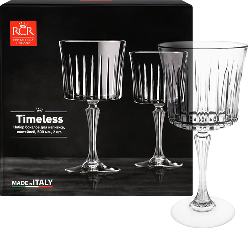 

Набор бокалов для напитков RCR Timeless Cocktail 500 мл стекло 2 шт.