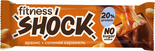 

Батончик глазированный FitnesShock соленая карамель 50 г