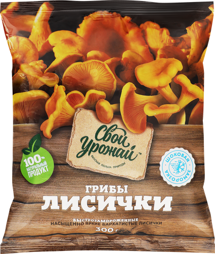 

Лисички Свой урожай целые 300 г