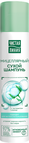 Сухой шампунь Чистая Линия с экстрактом хлопка 200 мл