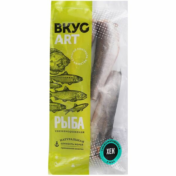 Хек тушка Вкус Арт аргентинский мороженый 800 г