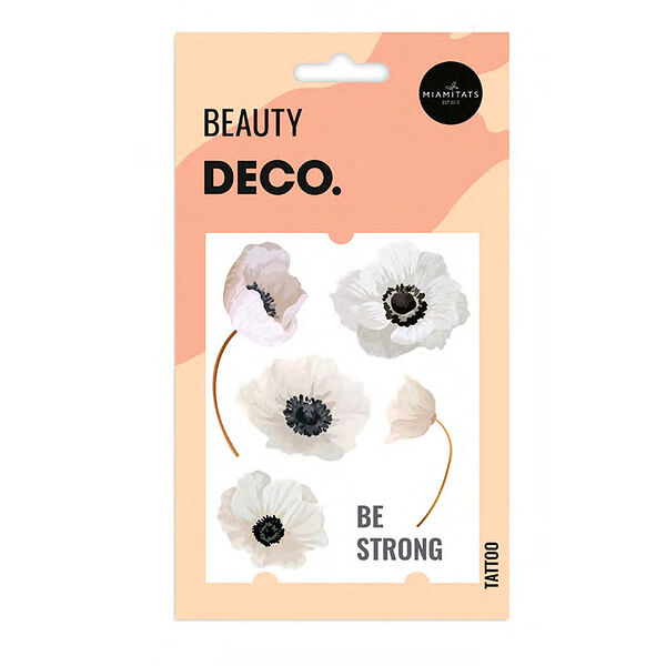 Татуировка для тела переводная Deco Inspiration by Miami tattoos (Be strong)
