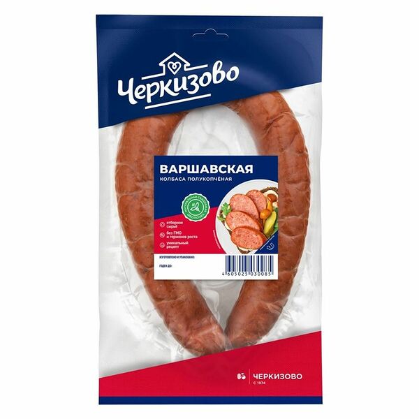 Колбаса Черкизово полукопченая Варшавская традиционная 350 г