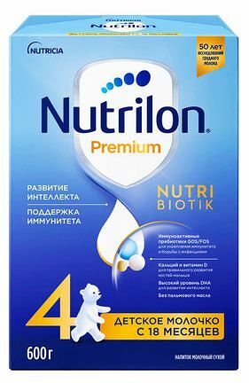 Смесь молочная Nutrilon Premium 4 с 18 месяцев 600 г
