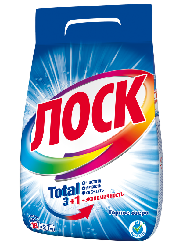 

Порошок Лоск Горное озеро для автоматической стирки 2.7 кг