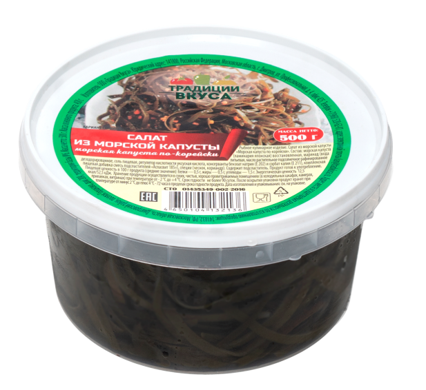 

Морская капуста Традиции вкуса По-корейски 500 г