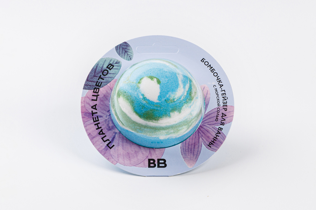 

Бомбочка-гейзер для ванны ВкусВилл Планета цветов 170 г