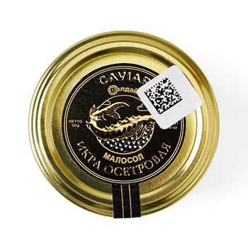 

Икра осетра Caviar Валдай дойная зернистая ст/б 50 г
